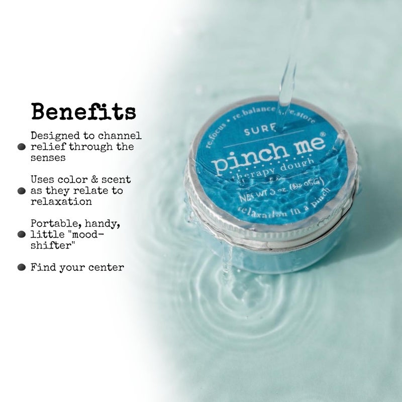 Pinch Me Therapy Dough - Holistic Aromatherapy Stress Relieving Putty - 10 Ounce Surf Scent - Image 3
